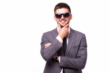 Genç iş adamının portresi.