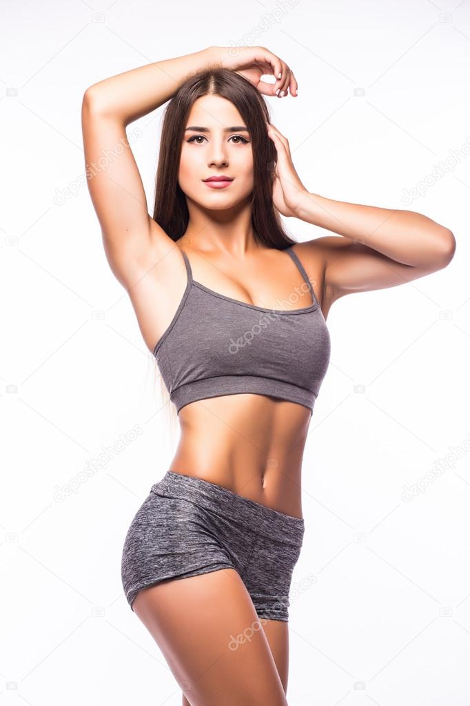 Fitness woman in sport wear with perfect fitness body Stock Photo by  ©dan.grytsku.gmail.com 118360062