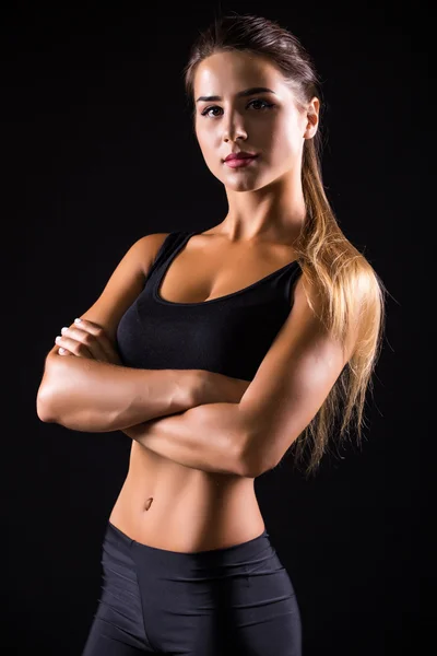 Fitness woman in sport wear with perfect fitness body Stock Photo by  ©dan.grytsku.gmail.com 118360062