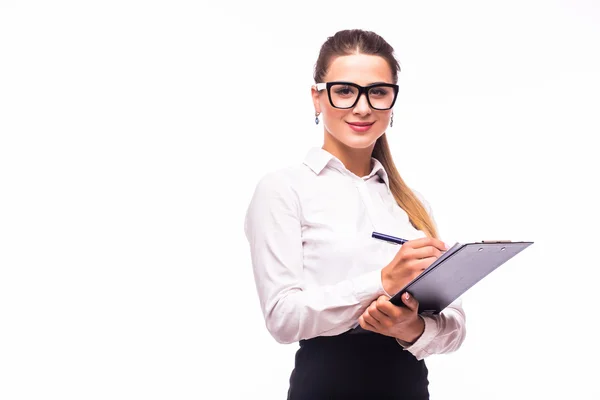 Business woman writing Stock Picture