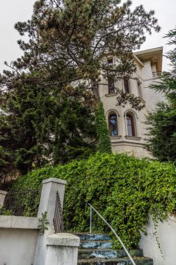 Juny, 2021 - Bükreş, Romanya: Bükreş şehir merkezindeki tarihi binaların panoramik manzarası.