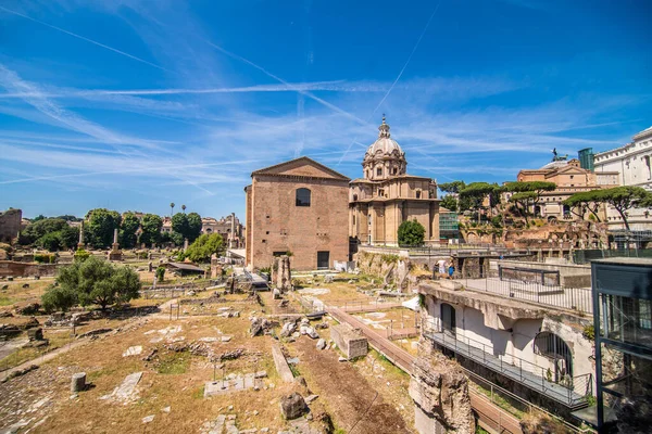 Rooma Italia Juny 2021 Roman Forum Roomassa Italia Yksi Tärkeimmistä — kuvapankkivalokuva