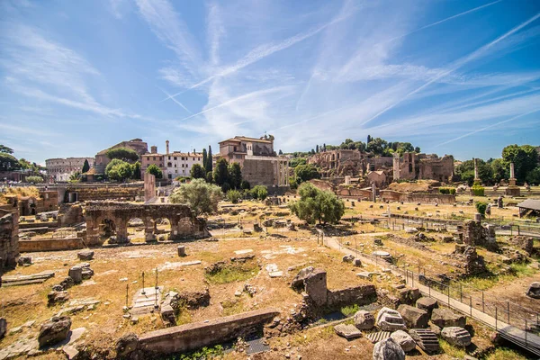 Roma Itália Juny 2021 Fórum Romano Roma Itália Uma Das — Fotografia de Stock