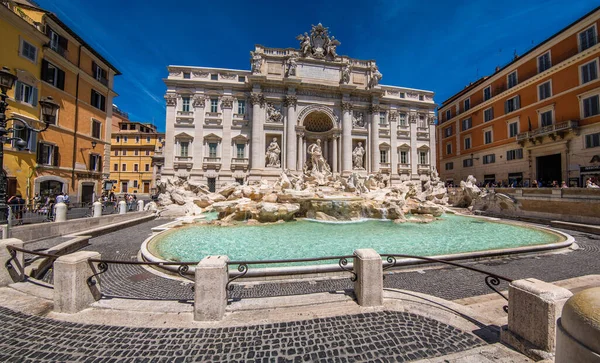 Roma Italia Giugno 2021 Fontana Trevi Fontane Roma Più Famose — Foto Stock