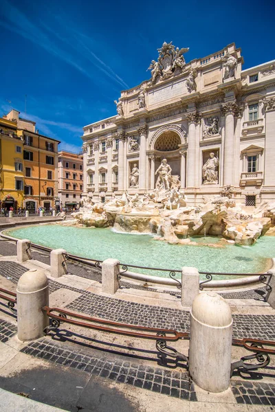 Roma Italia Giugno 2021 Fontana Trevi Fontane Roma Più Famose — Foto Stock