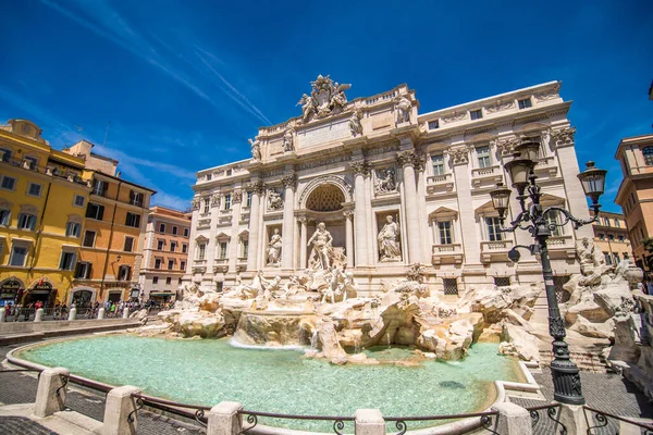 Roma Italia Giugno 2021 Fontana Trevi Fontane Roma Più Famose — Foto Stock