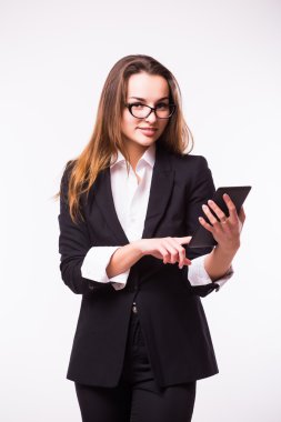 dokunmatik yüzey ile genç bayan