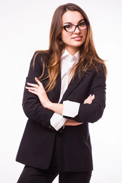Business lady with glasses — Stock Photo, Image
