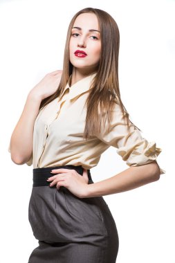 güzel genç kız elbise studio fotoğraf