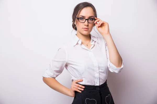 Zakenvrouw met brillen — Stockfoto