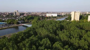 Gent 'in havadan görünüşü. Yüksek kalite 4k görüntü