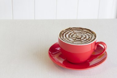 a red cup of coffee clipart