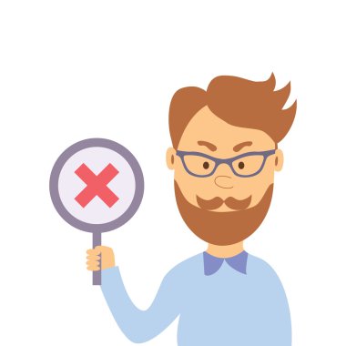 Adam yanlış simgesiyle