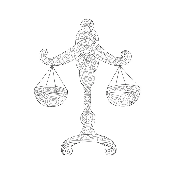 Horoscope symbol Libra — 图库矢量图片