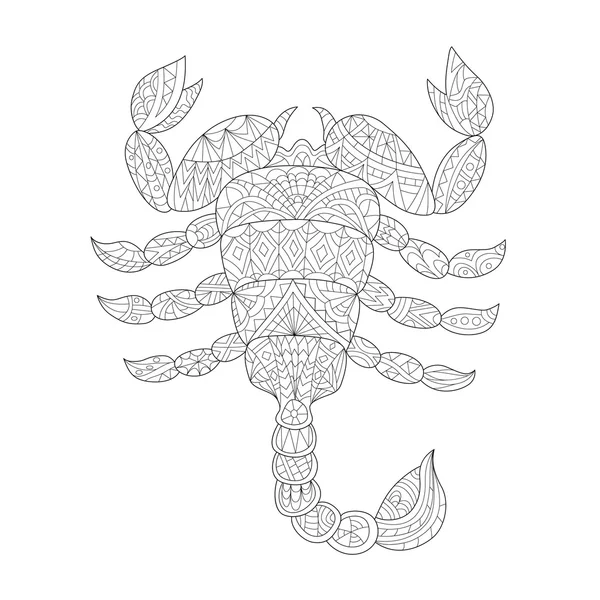 Horoskop-Symbol Skorpion — Stockvektor