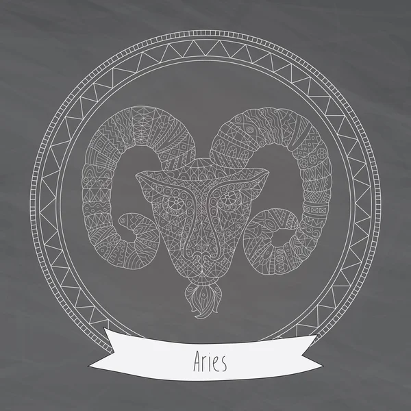 Horóscopo símbolo Aries — Vector de stock