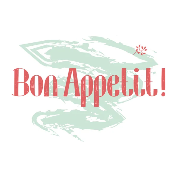 Bon appetit bokstäver — Stock vektor