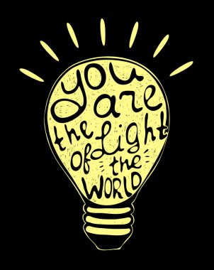 Illustration with romantic quote
