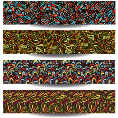 Dört kesintisiz geometrik desenleri