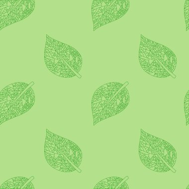 Yapraklı kusursuz desen