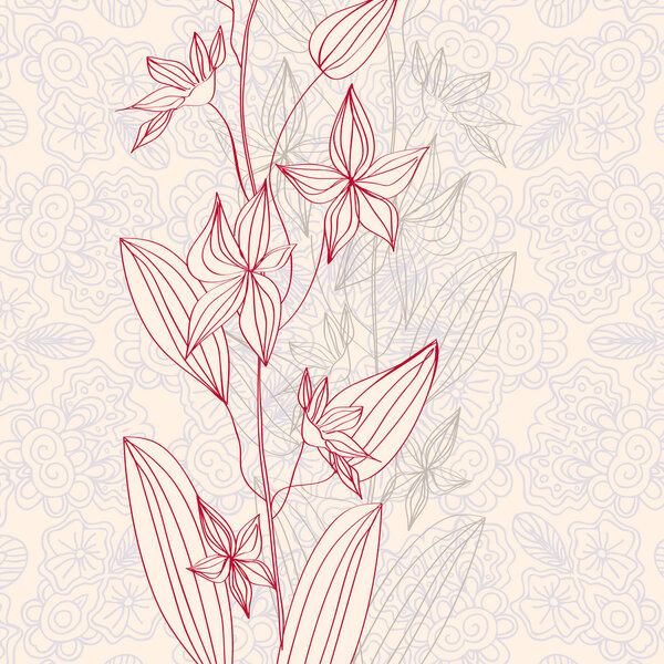 Decorative  background with flowers