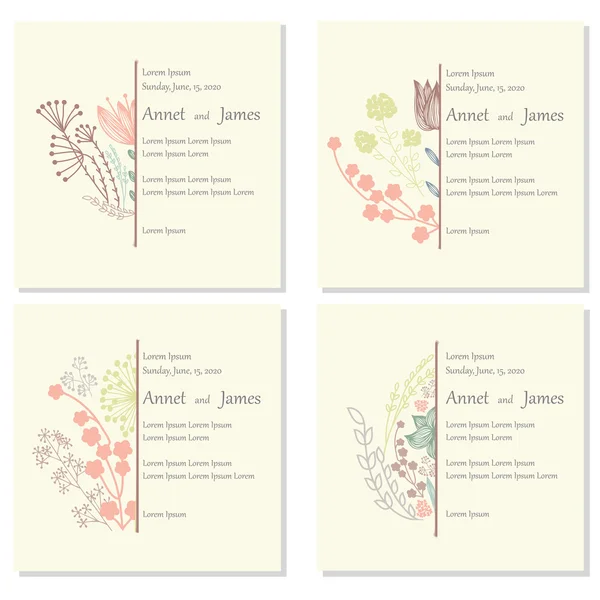 Ornate Floral Half Frames Set