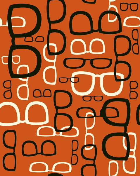 Fondo sin costuras con gafas . — Vector de stock