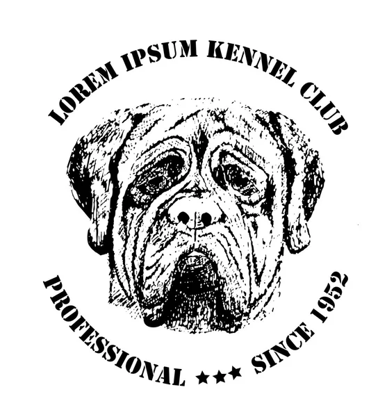 Kennel club template — Stock Vector