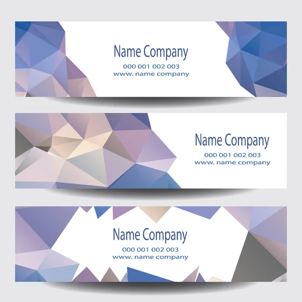 Modèle d'identité de bannière d'entreprise bleue — Image vectorielle