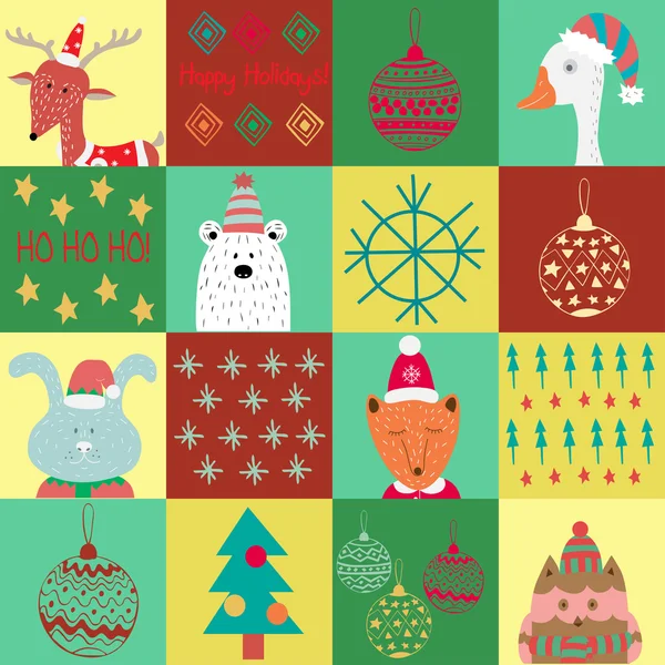 Set Icons for create Advent Calendar — 스톡 벡터