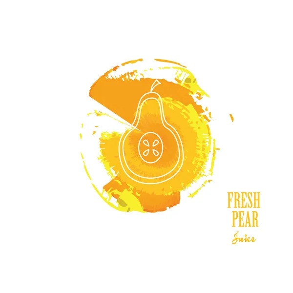 Fresh pear juice icon — Διανυσματικό Αρχείο