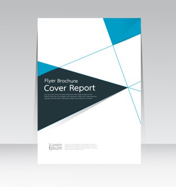 A4 boyutunda rapor broşür afiş Poster kapak için vektör tasarımı