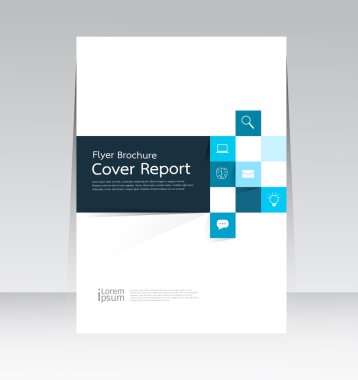 A4 boyutunda rapor broşür afiş Poster kapak için vektör tasarımı