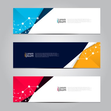 Vektör tasarımı Banner arka plan. şekil Eps10