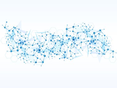 Tasarım teknoloji, ağ, bağlantı arka plan vektör.