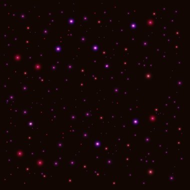 yıldızlı gece gökyüzü vektör çizim