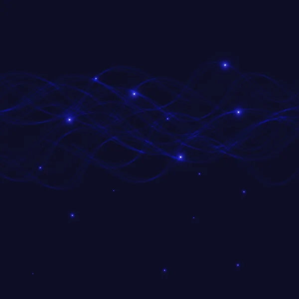星と青の抽象的な背景 — ストックベクタ