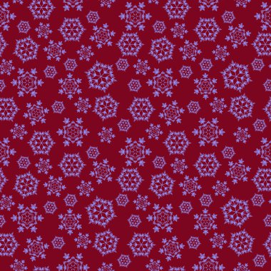 kar taneleri ile sorunsuz kırmızı arka plan,