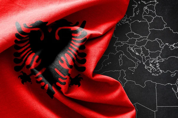 Flagga Albanien — 图库照片