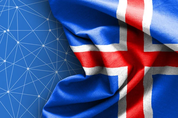 Bandiera dell'Islanda — Foto Stock