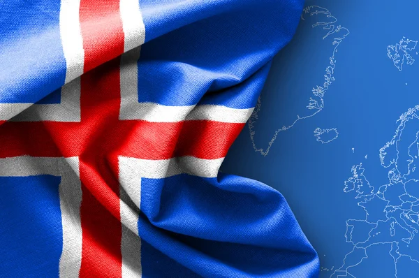 Flag of Iceland — Stock Photo, Image