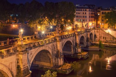 Bridge St Angel Roma Tiber