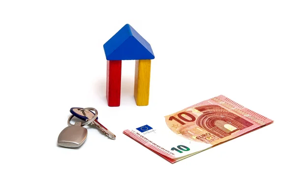 Evin para yatırım anahtarı — Stok fotoğraf