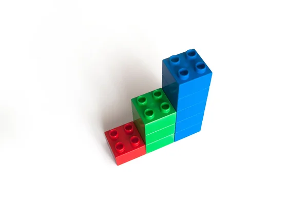 Blocks Finance Graph — Stock Photo, Image