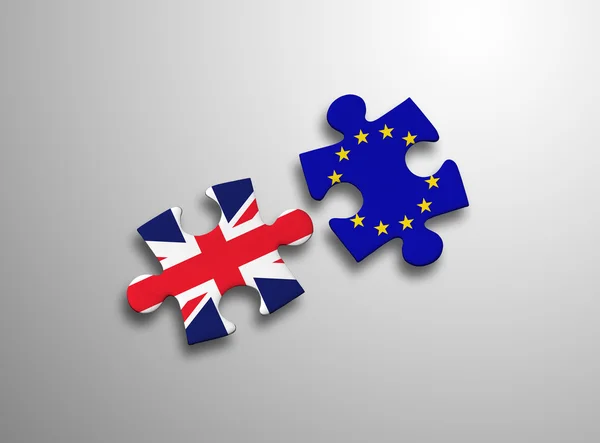 Puzzle European Union United Kingdom — Stock Photo, Image