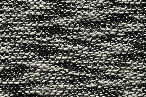 Black and white texture of a knitted textile — Stock Photo, Image