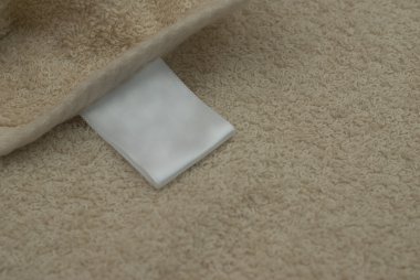 Mock-up etiket havlu