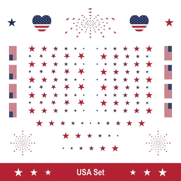 Счастливого 4 июля. День США. Флаг США . — стоковый вектор