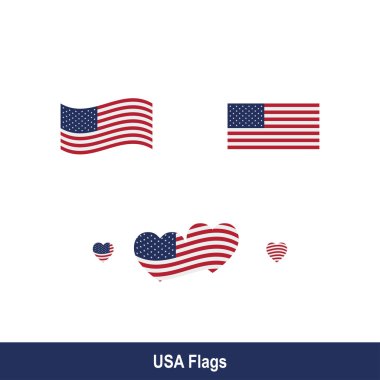 ABD bayrağı. Kırmızı mavi bayrak ve yıldız.