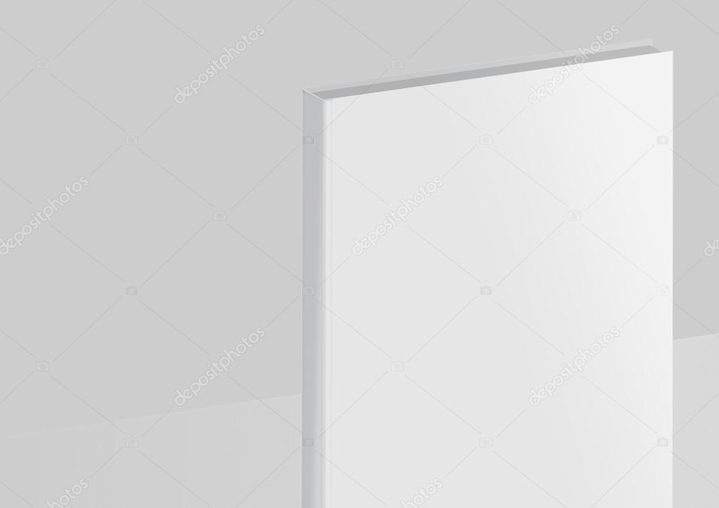 Download Mock-up livro isolado em um fundo cinza . — Stock Photo ...